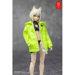 "G.N.PROJECT" Option Costume Sunechan Hoodie (Fluorescence Yellow Green Ver.) DOLL ACCESSORY -Model Shop gnproject option costume sunechan hoodie fluorescence yellow green ver doll accessory 3