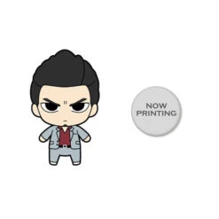 KADOKAWA Kazuma Kiryu Yakuza Like A Dragon Kiwami Plushie And Tin Badge Set -Model Shop kazuma kiryu yakuza like a dragon kiwami plushie and tin badge set 1