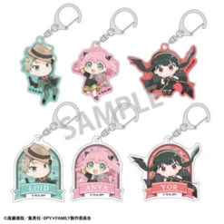 Trading Acrylic Keychain Okkochi Spy X Family 6Pack BOX